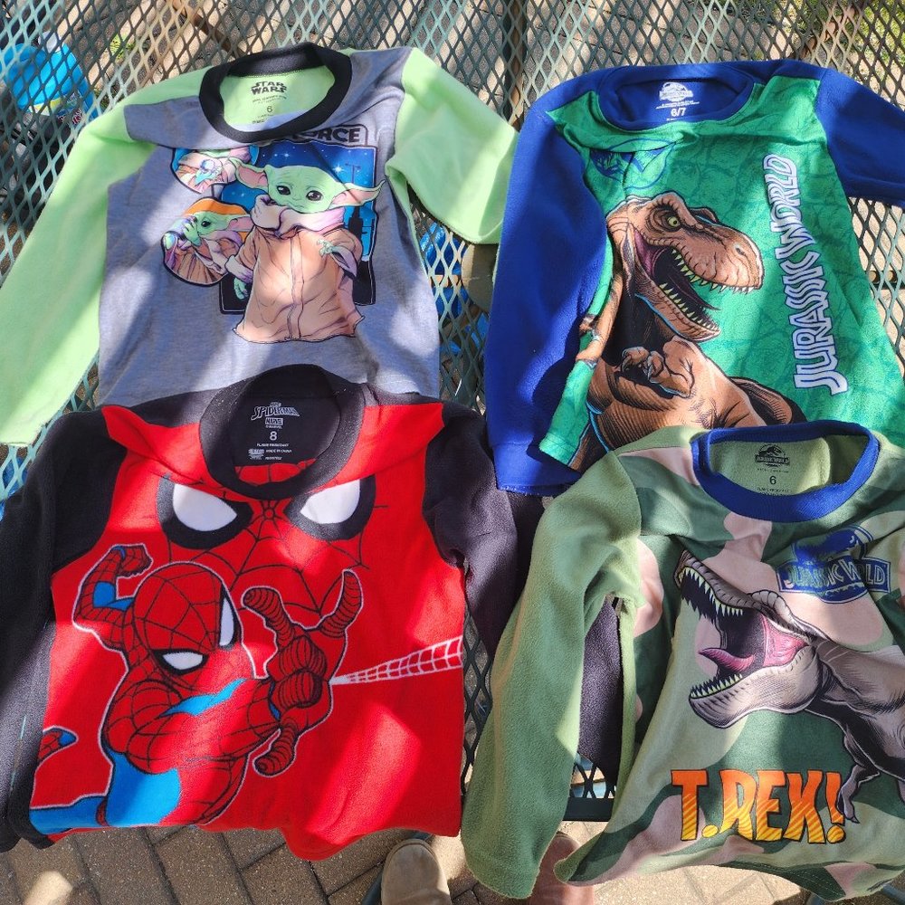 Set of 4 long sleeve pj's (tops only)